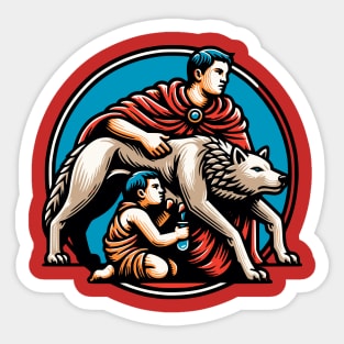 The Founding of Rome Sticker